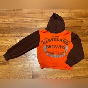 1992 90s Cleveland Browns hoodie sweatshirt nfl football youth kids size 6